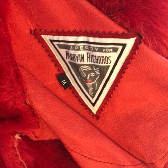 RED Faux Fur Coat - Picture 5 of 6